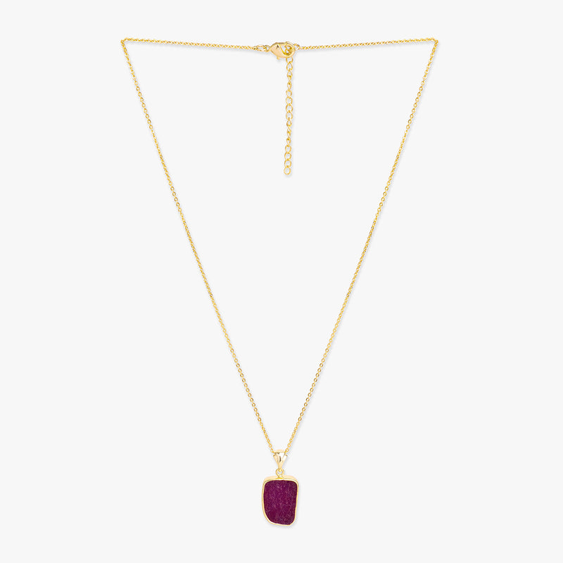 Dyed Ruby Ropada Statement Necklace