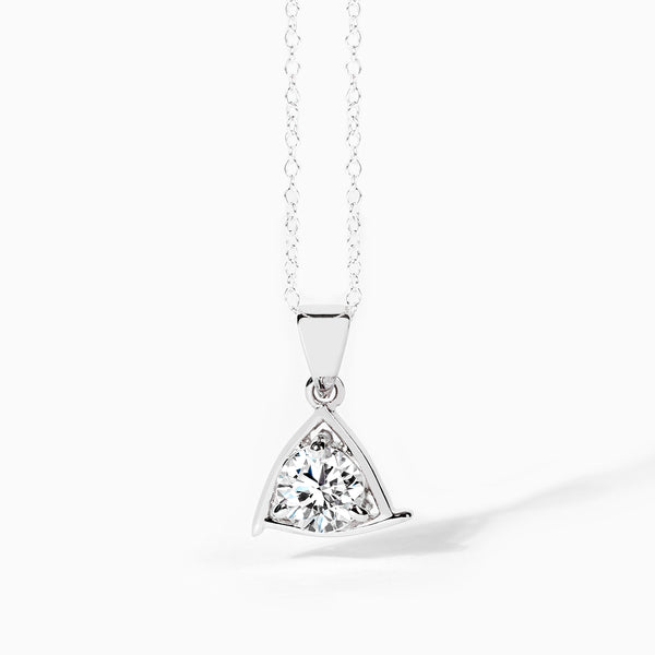 Buy Triangular Silver Necklace Online | March