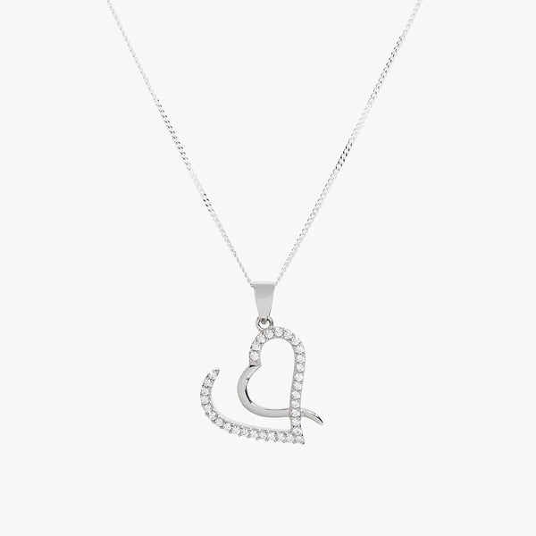 Buy Linked Heart Silver Necklace Online | March