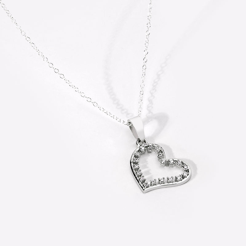 Buy Silver Heart Pendant Necklace Online | March