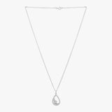 Buy Silver Studded Drop Pendant Necklace Online | March
