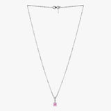Buy Elegant Silver Pink Tourmaline Necklace Online | March
