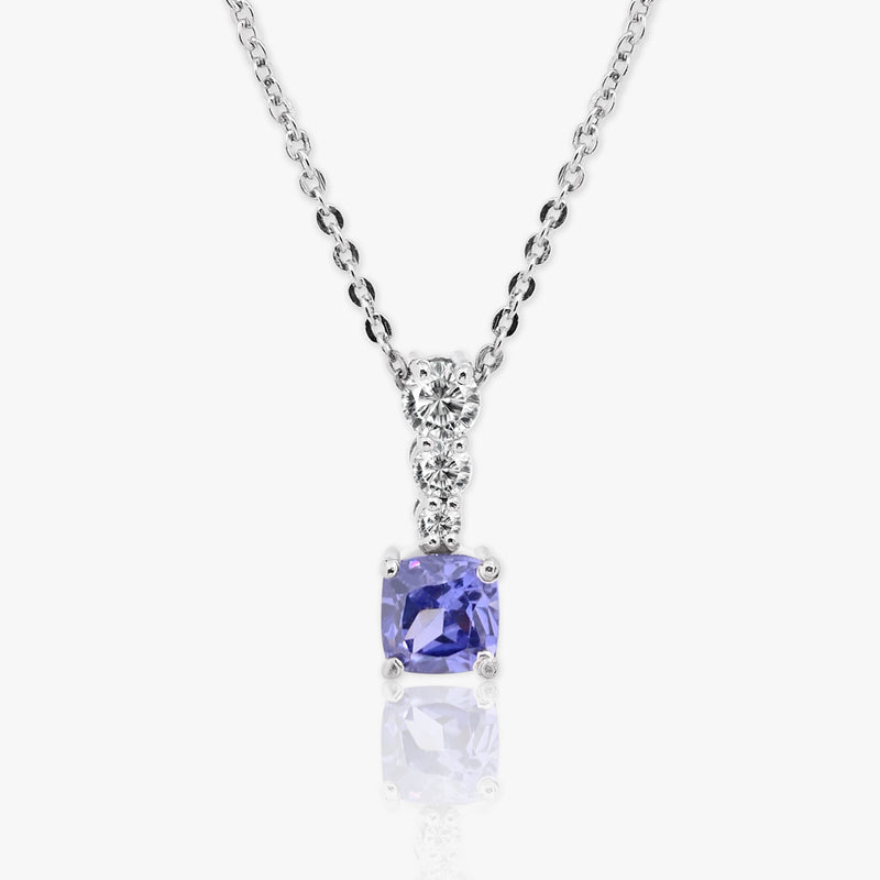 Buy Elegant Silver Tanzanite Necklace Online | March