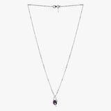 Buy Statement Silver Amethyst Necklace Online | March