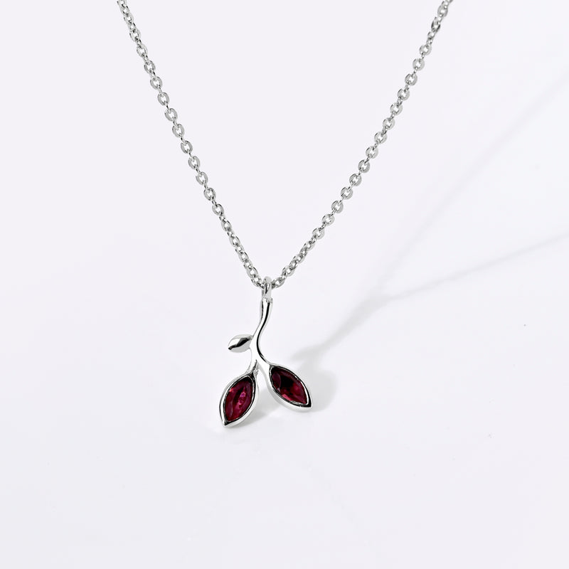 Buy Delicate Silver Leaf Necklace Online | March
