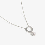 Buy Circle Of Life Silver Pearl Necklace Online | March