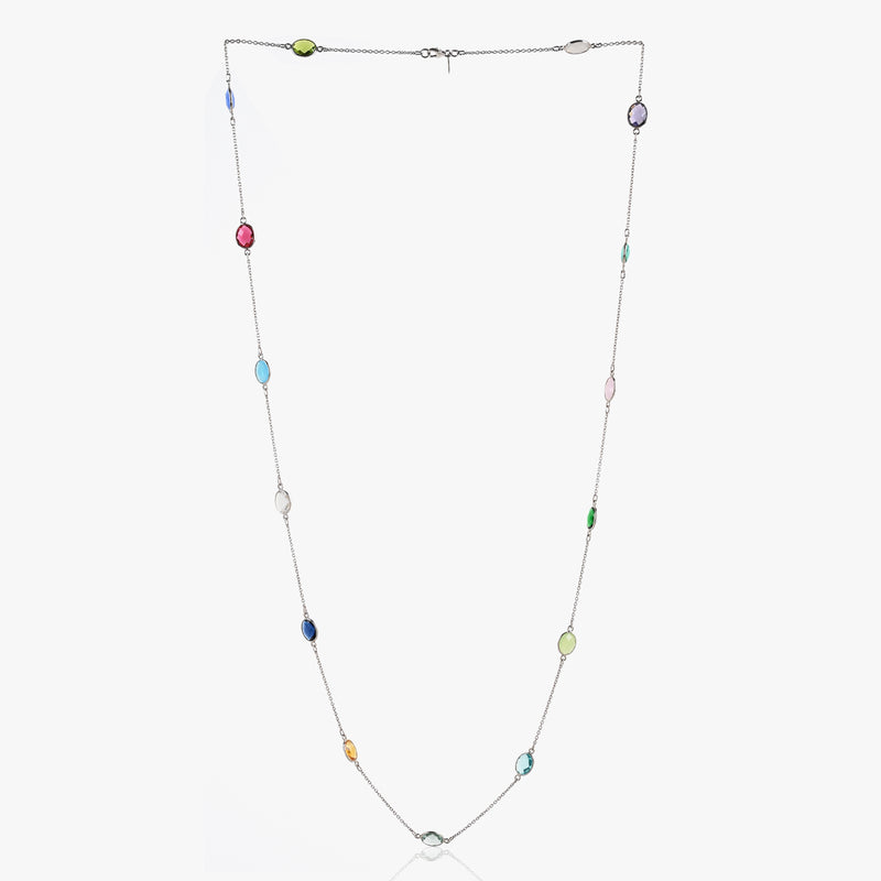 Buy Multi Colored Stone Necklace Online in India - Etsy
