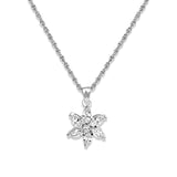 Buy Classic Silver Floral Necklace Online | March