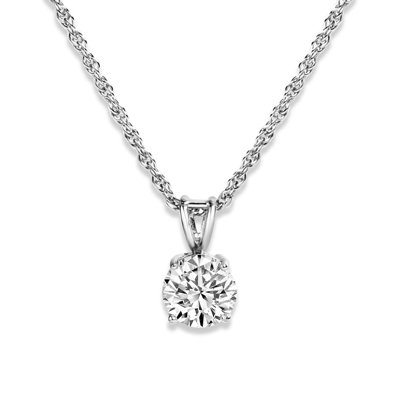 Buy Minimal Silver Zircon Necklace Online | March