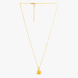 Buy 18k Gold Plated Silver Citrine Necklace Online | March