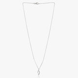 Buy Minimal Silver Curved Journey Necklace Online | March