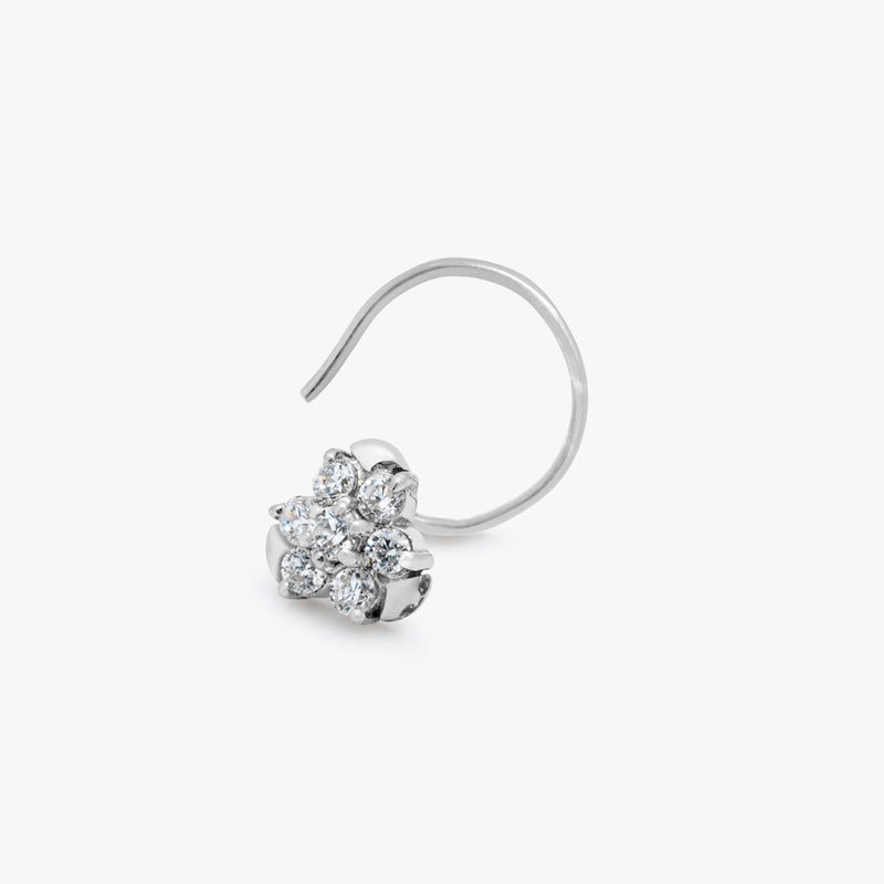 Buy Silver Studded Nose Pin Online | March