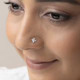 Buy Elegant Silver Nose Pin Online | March