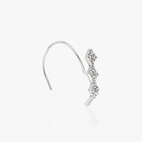 Buy Contemporary White Zircon Silver Nose Ring Online | March