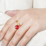 All For Love Red Quartz Ring