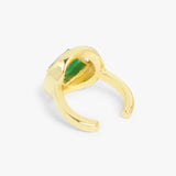 Emerald Green Crystal Statement Ring