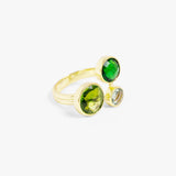 Shades Of Green Quartz Ring