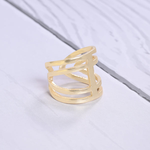 Dual Way Adjustable Ring - Gold