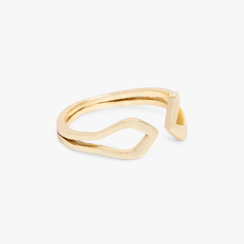 Minimal Front Open Ring - Gold