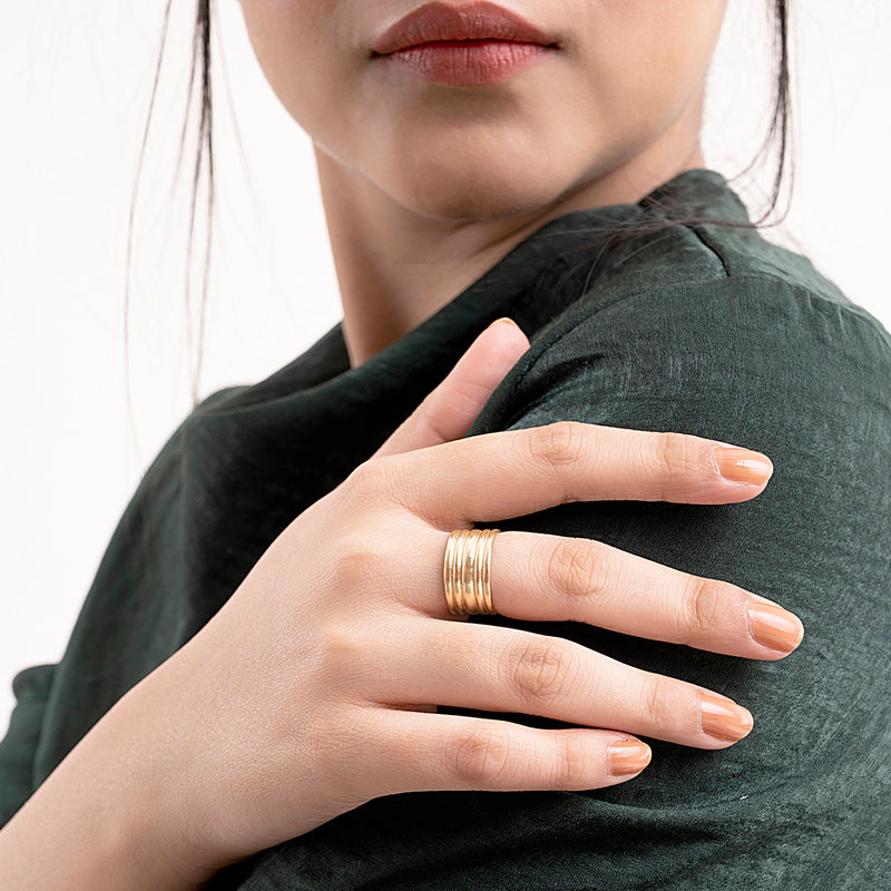 Chunky Adjustable Ring - Gold