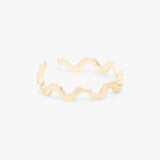Wavy Minimalistic Ring - Gold