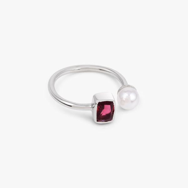 Buy Pink Silver Pearl Ring Online | March