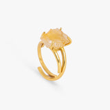 One-Of-A-Kind Citrine Crystal Ring