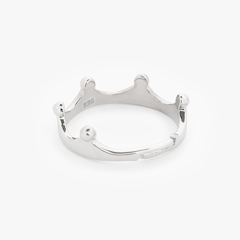 Buy Minimal Crown Silver Ring Online | March