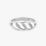 Buy Studded Weave Silver Ring Online | March