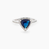 Buy Statement Blue And White Silver Ring Online | March