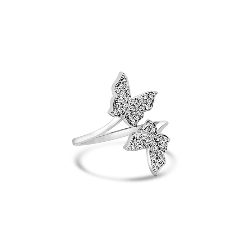 Buy Twin Butterflies Silver Ring Online | March