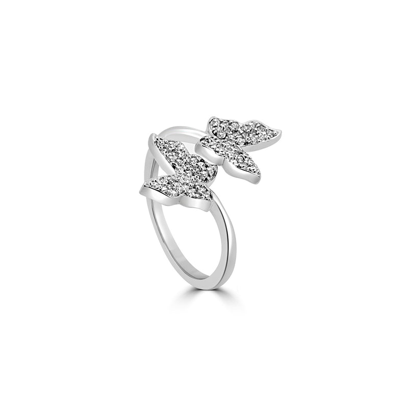 Buy Twin Butterflies Silver Ring Online | March