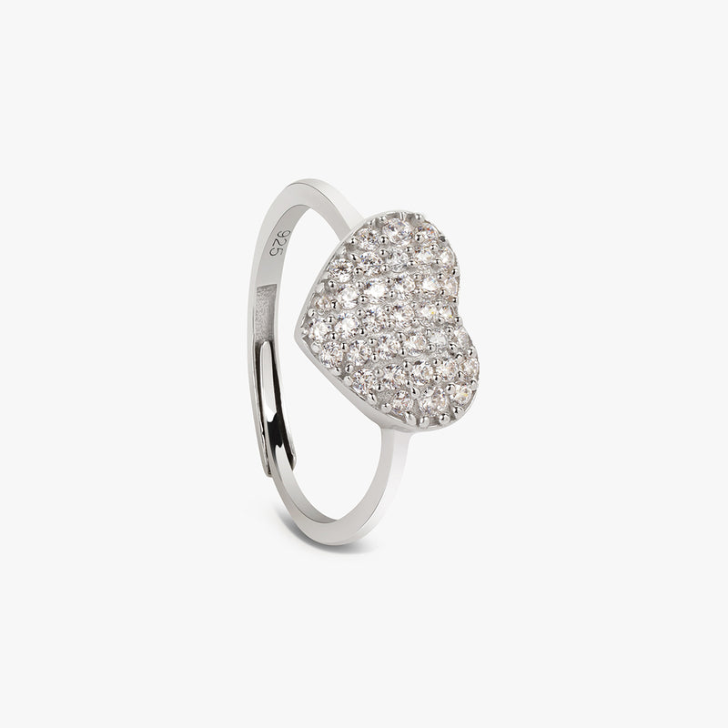 Buy Heart Silver Statement Ring Online | March