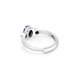 Buy Minimal Blue Zircon Silver Ring Online | March