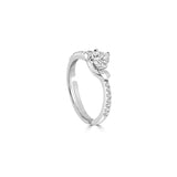 Buy Silver Prong Set Zircon Solitaire Ring Online | March