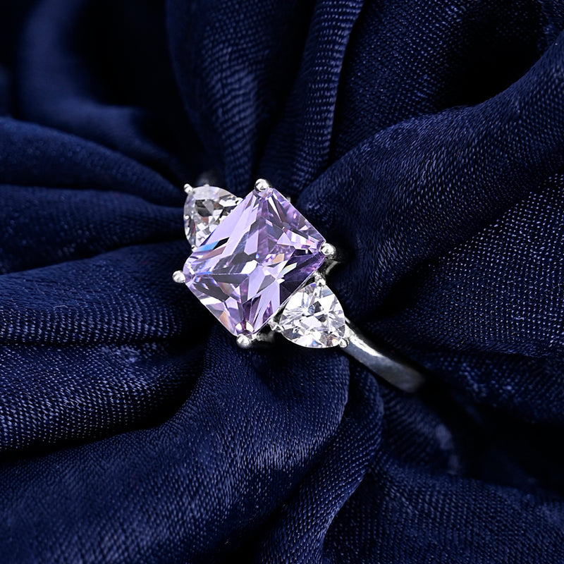 Buy Lavender Silver Statement Ring Online | March