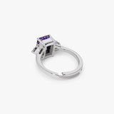Buy Lavender Silver Statement Ring Online | March