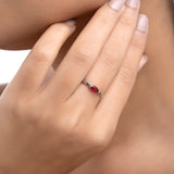 Buy Red Quartz Silver Ring Online | March