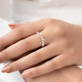Buy Dainty Silver Zircon Ring Online | March