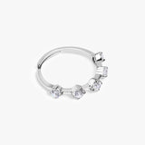 Buy White Zircon Studded Silver Ring Online | March