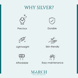 Buy Silver Star Studded Drop Earrings Online | March
